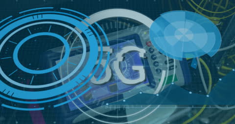 Global Digital Interface with Futuristic Graphics