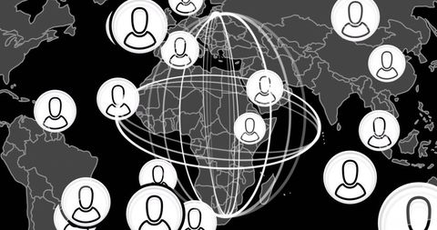 Global Network of People Illustrating Worldwide Connections - Download Free Stock Images Pikwizard.com