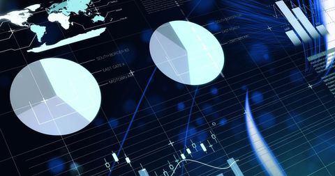 Digital Interface Displaying Data and Statistical Graphs - Download Free Stock Images Pikwizard.com