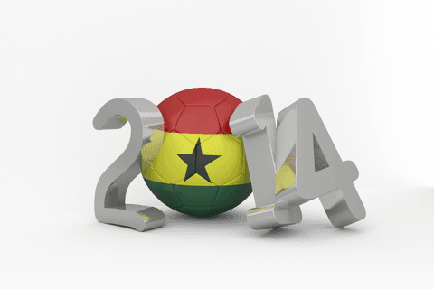 Transparent Football with Ghana Flag 2014 Theme Illustration - Download Free Stock Videos Pikwizard.com