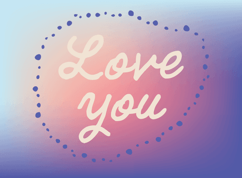 transparent love you text gradient background - Download Free Stock Videos Pikwizard.com
