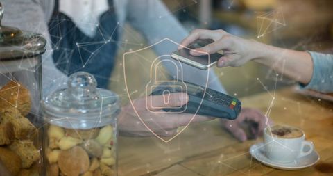 Contactless Payment Digital Security at Cafe