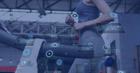 Digital fitness: data visualization of treadmill workout in gym