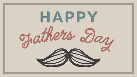 happy father's day transparent greeting text with mustache illustration - Download Free Stock Videos Pikwizard.com