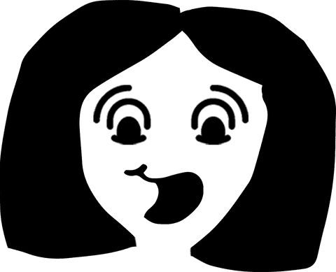 Transparent female face silhouette vector illustration