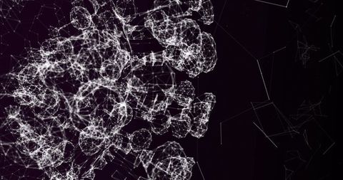 digital network mesh on dark background - Download Free Stock Images Pikwizard.com