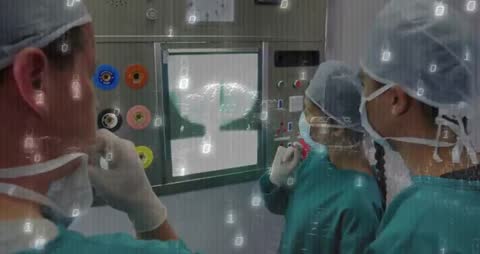 Medical Professionals Analyzing X-rays in Modern Lab Interface