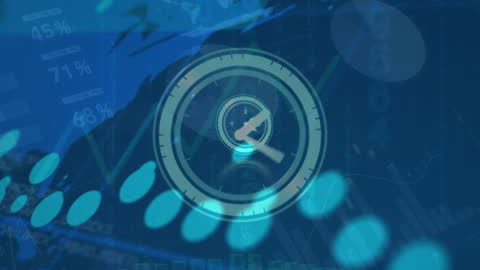 Dynamic Clock Animation with Financial Data Overlay