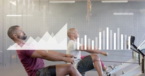 Dynamic fitness training with financial data overlay