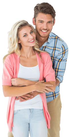 transparent cheerful couple embracing smiling cheerfully - Download Free Stock Videos Pikwizard.com