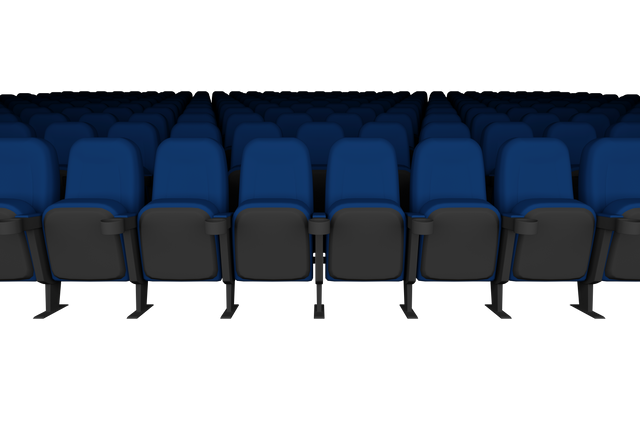 Digital PNG Illustration of Empty Cinema Seats, Transparent Background - Download Free Stock Videos Pikwizard.com