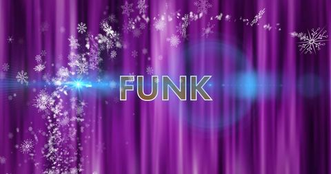 Funk Music Snowflakes on Vibrant Purple Background - Download Free Stock Images Pikwizard.com
