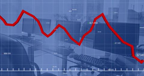 Financial Statistics Overlay Office Cadence - Download Free Stock Images Pikwizard.com