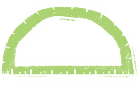 Transparent Green Protractor on Chalkboard Close-up - Download Free Stock Videos Pikwizard.com