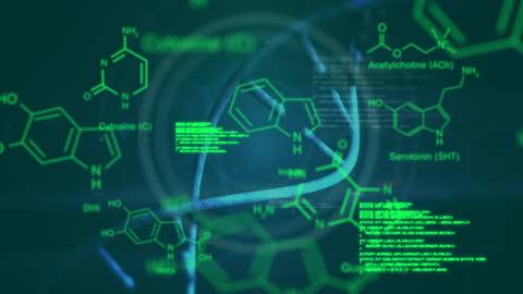 Advanced Scientific Visualization with DNA and Chemical Formulas