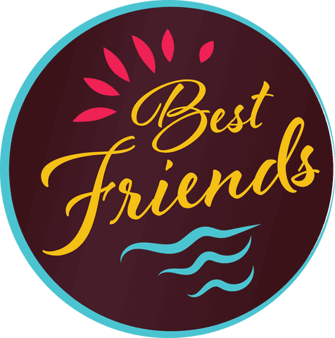 Best Friends Text Round Badge on Transparent Background - Download Free Stock Videos Pikwizard.com