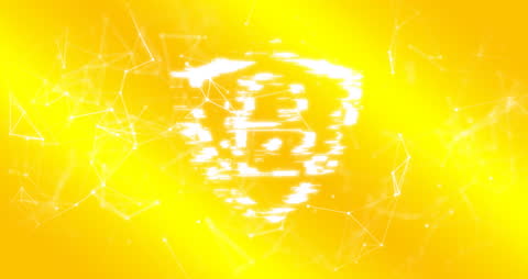 Cyber Security Network with Padlock Overlay