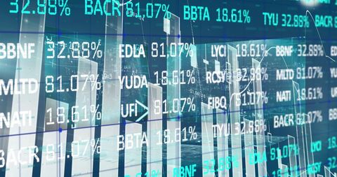 Dynamic Financial Data and Global Business Charts Display - Download Free Stock Images Pikwizard.com