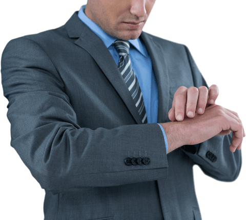 businessman checking transparent futuristic wrist watch - Download Free Stock Videos Pikwizard.com