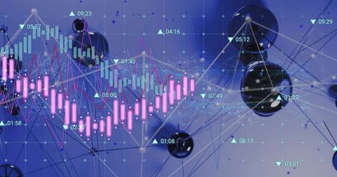 Dynamic Digital Data Visualization With Network Connections - Download Free Stock Images Pikwizard.com