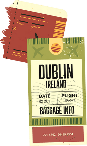 transparent vintage dublin ticket with distressed design - Download Free Stock Videos Pikwizard.com