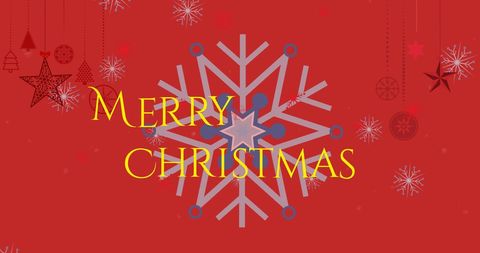 Festive Red Merry Christmas Card Design - Download Free Stock Images Pikwizard.com