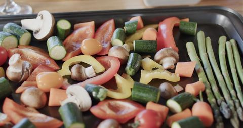 Assorted Fresh Chopped Vegetables on Kitchen Countertop - Download Free Stock Images Pikwizard.com