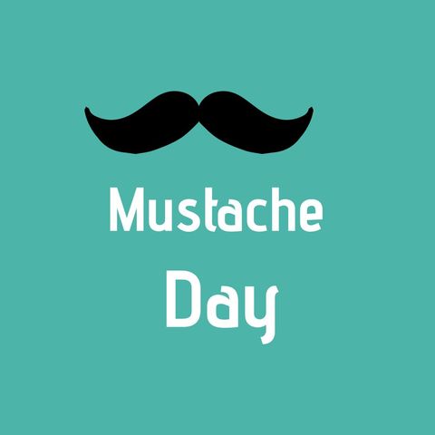 bold mustache graphic for mustache day celebration - Download Free Stock Templates Pikwizard.com
