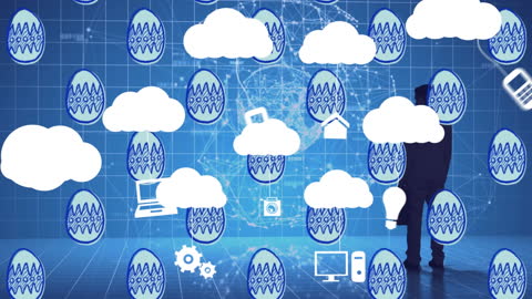Easter Eggs Blending with Cloud Computing and Digital Technology