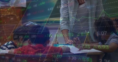 Children Learning with Digital Overlay Representing Global Connectivity