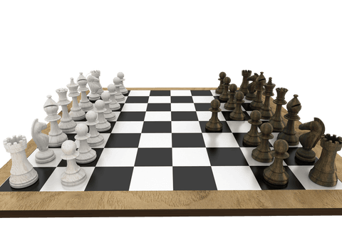 transparent chess board with detailed white and black pieces - Download Free Stock Videos Pikwizard.com
