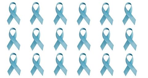 Blue Ribbon Symbols Representing Cancer Awareness Against White Background - Download Free Stock Images Pikwizard.com