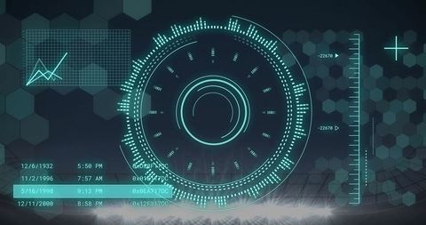 Futuristic Digital Interface with Data Processing Scan - Download Free Stock Images Pikwizard.com