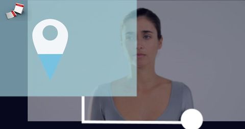 Digital Interface Concept with Geolocation Tag