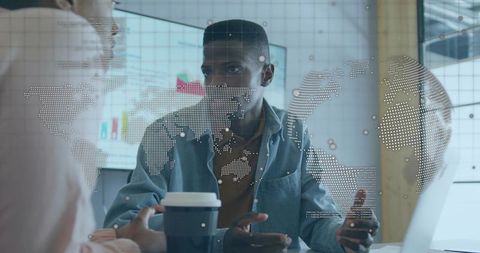 Business Professionals Discussing Analytics Strategy