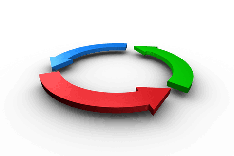 colorful circular arrow diagram on transparent background - Download Free Stock Videos Pikwizard.com