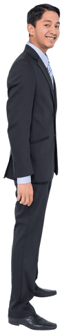 Side View of Smiling Asian Businessman on Transparent Background - Download Free Stock Videos Pikwizard.com