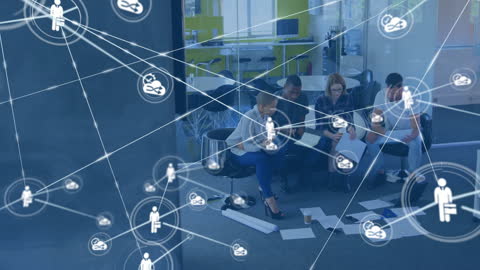 Diverse Team Collaboration with Digital Network Overlay