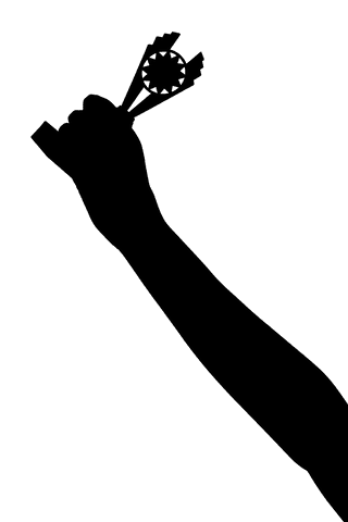 Elegant abstract black pattern on transparent background