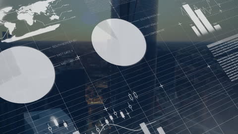 Global Financial Data Animation with Charts and Overlays