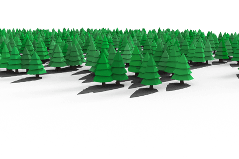 digital forest with fir trees on transparent background - Download Free Stock Videos Pikwizard.com