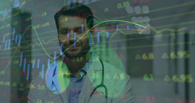 Doctor Analyzing Stock Market Data For Healthcare Investment - Download Free Stock Images Pikwizard.com