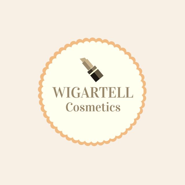 Elegant Cosmetic Logo Design with Lipstick Icon and Branding - Download Free Stock Templates Pikwizard.com