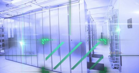Futuristic Data Center with Green Networking Interface