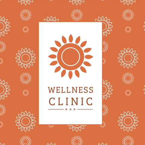 wellness clinic logo with sun shapes on transparent background - Download Free Stock Videos Pikwizard.com