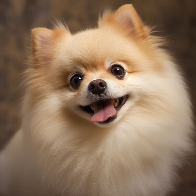 Cute Pomeranian Dog with Happy Expression, Portrait - Download Free Stock Images Pikwizard.com