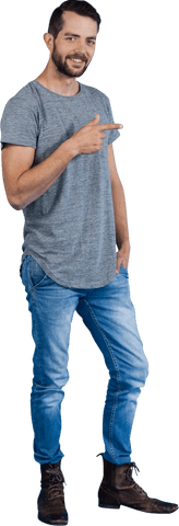 transparent confident man gesturing casually in casual outfit - Download Free Stock Videos Pikwizard.com