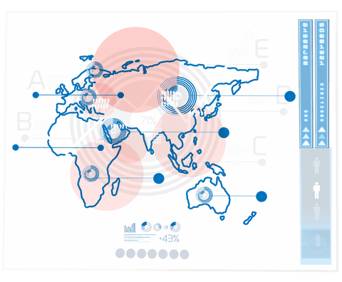digital world map data processing on transparent background - Download Free Stock Videos Pikwizard.com