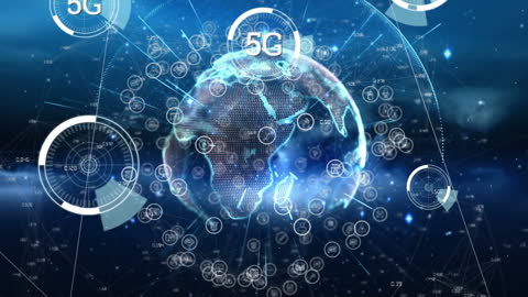 Innovative 5G Technology Surrounding Digital Globe