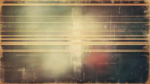 Vibrant Abstract Art with Linear Haze and Gold Accents